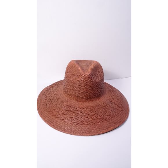 Freya Accessories - Veronica Beard FREYA taupe Redwood Mahogany Hat NWT 230 S/M